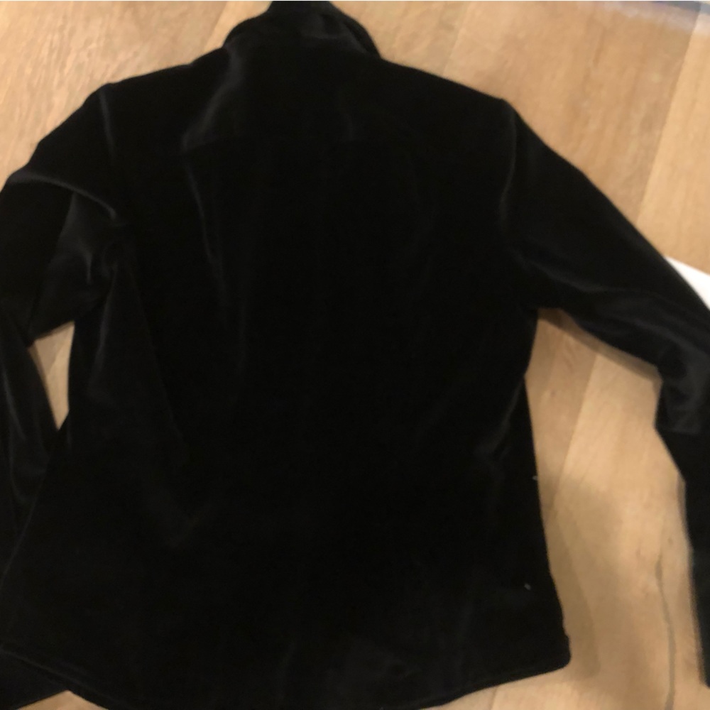 Facconable Velvet Button Down Blouse - image 4